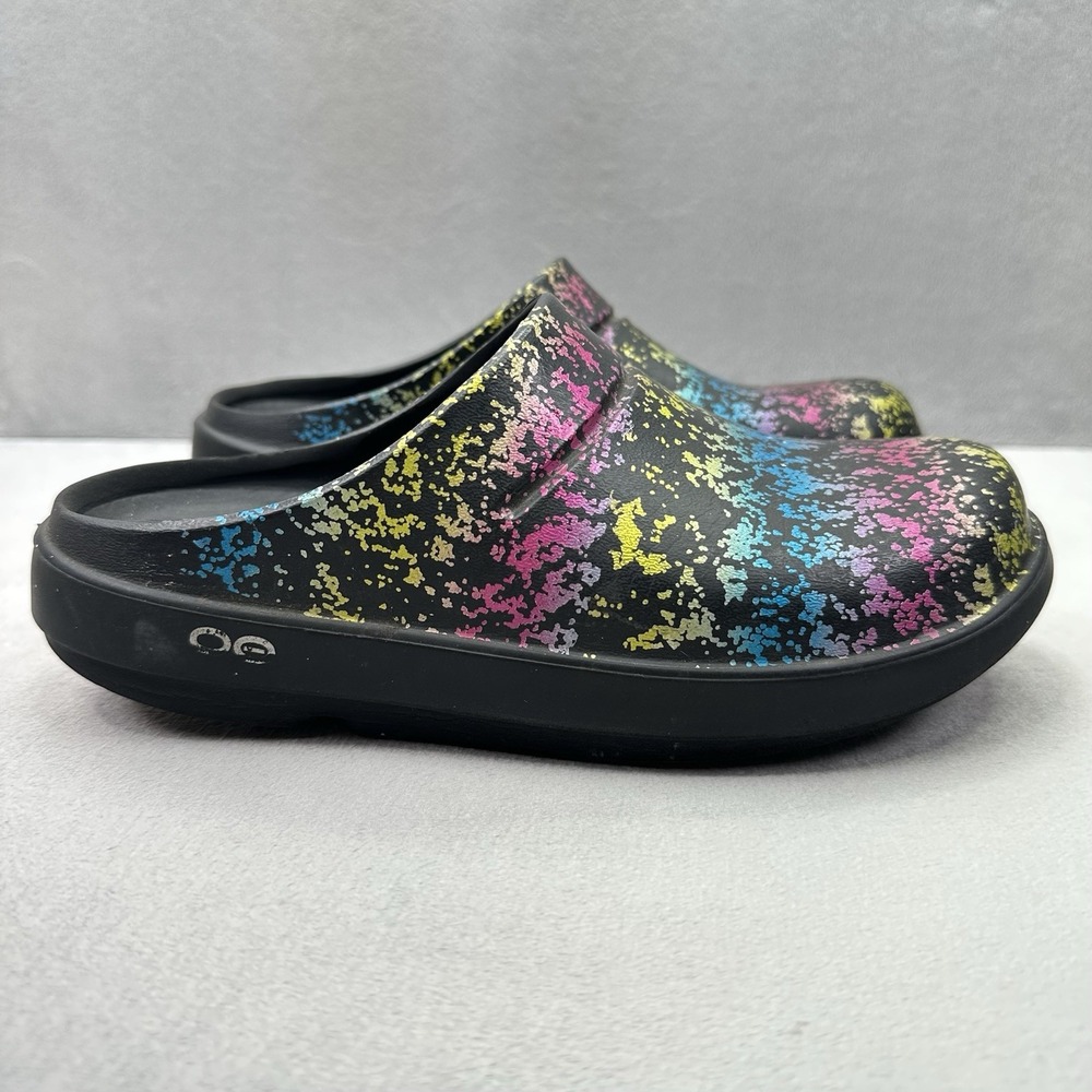 OOFOS OOcloog Limited Womens Size 7 Clog 80s Arcade‎ Slip On Mules Comfort Shoe